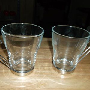 bormioli rocco  glass mugs set of 2